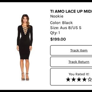 Nookie Ti Amo Lace Midi Dress